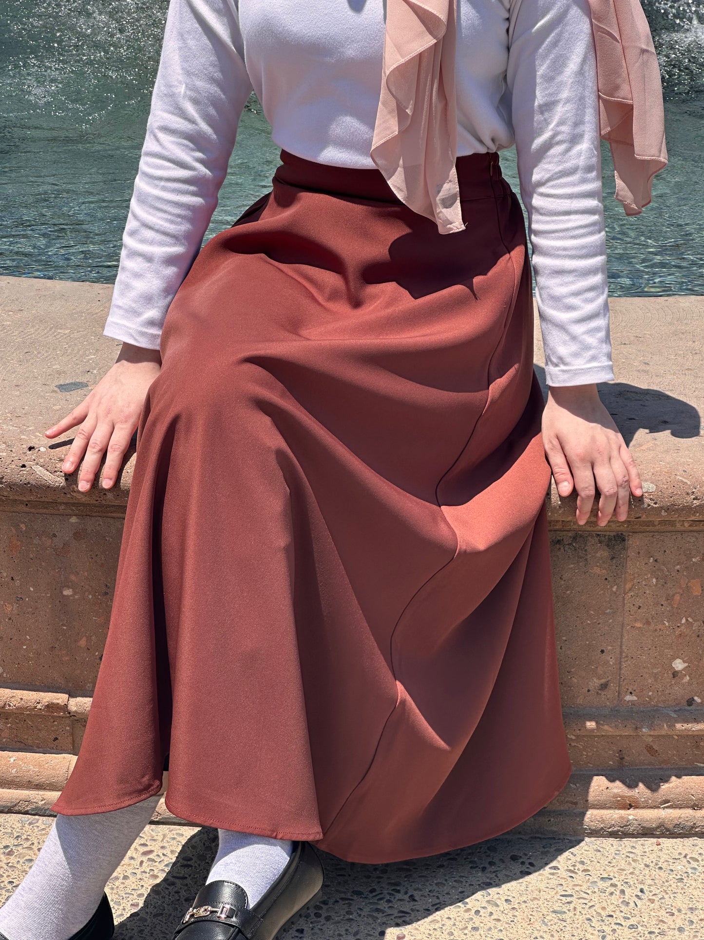 Plain Flowy Skirt