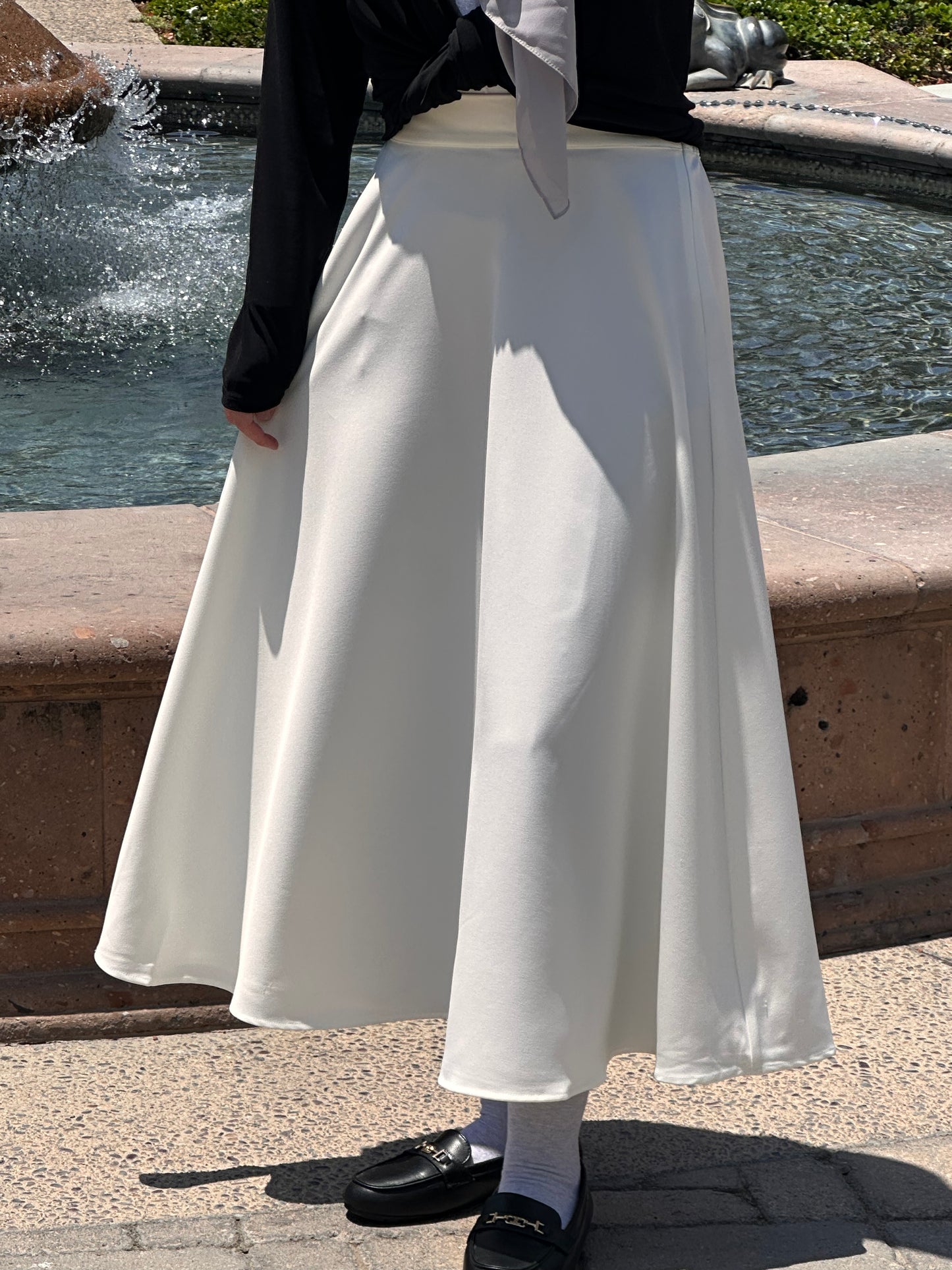 Plain Flowy Skirt
