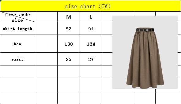Plain Flowy Skirt